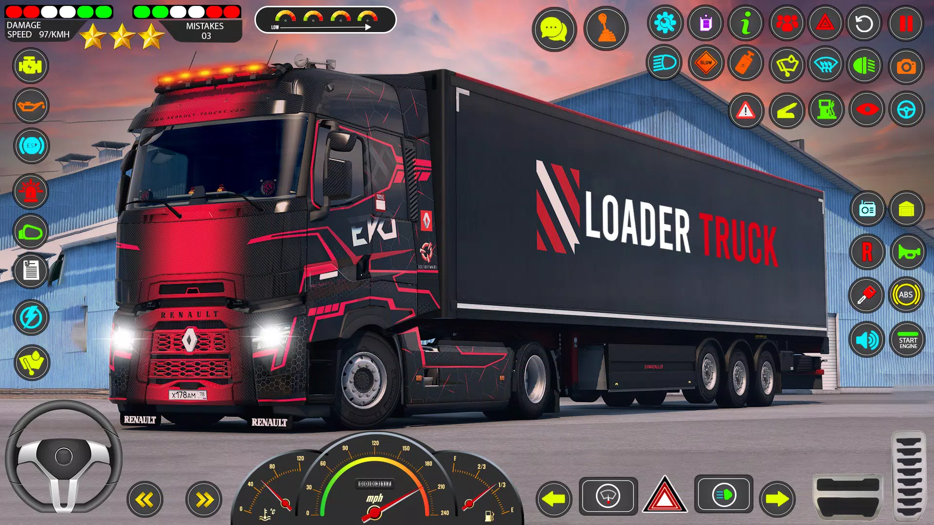 Euro Truck Games Sim 3d Captura de pantalla 1