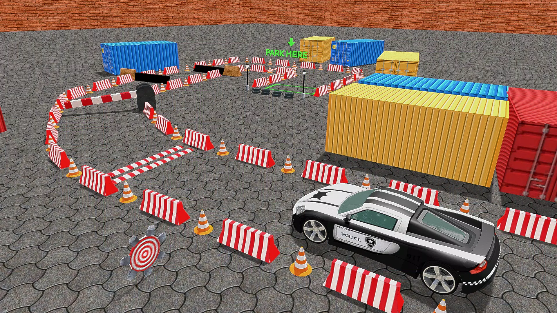 Police Car Parking Car Game 3D Ekran Görüntüsü 1