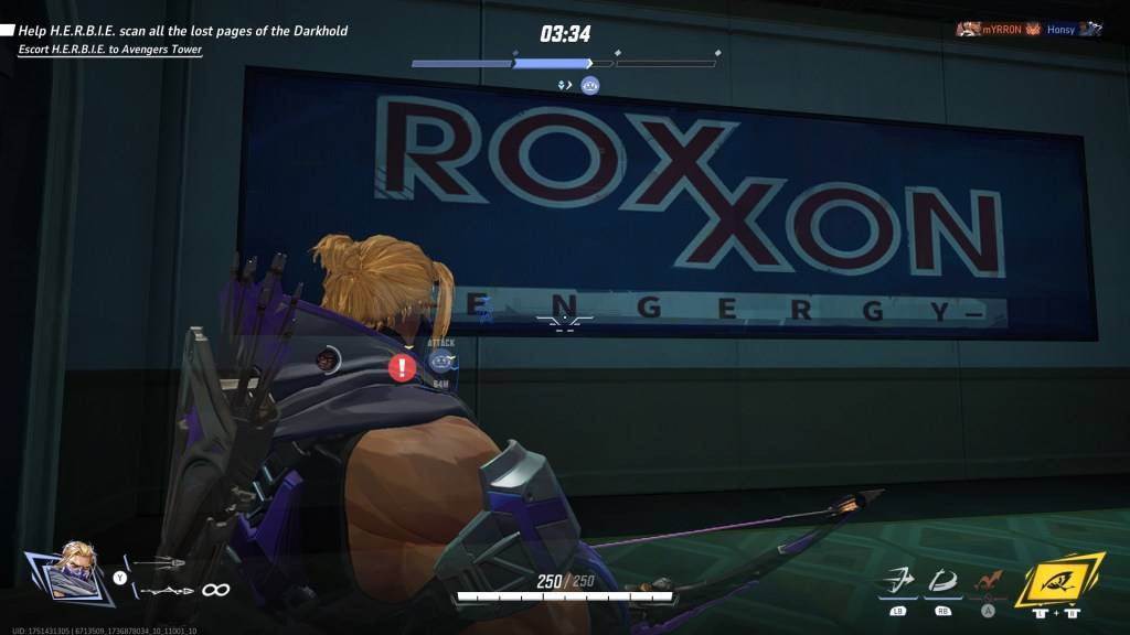 Roxxon Energy advertisement in Marvel Rivals Midtown