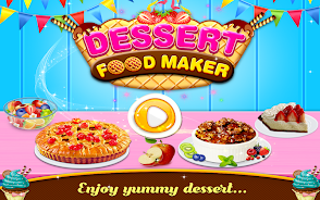 Dessert Sweet Food Maker Game Tangkapan skrin 0