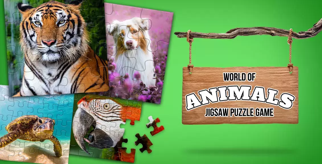 Animal puzzle games offline 스크린샷 0