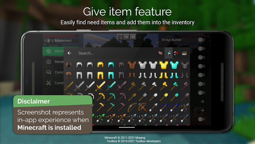 Toolbox for Minecraft: PE Mod Schermafbeelding 1