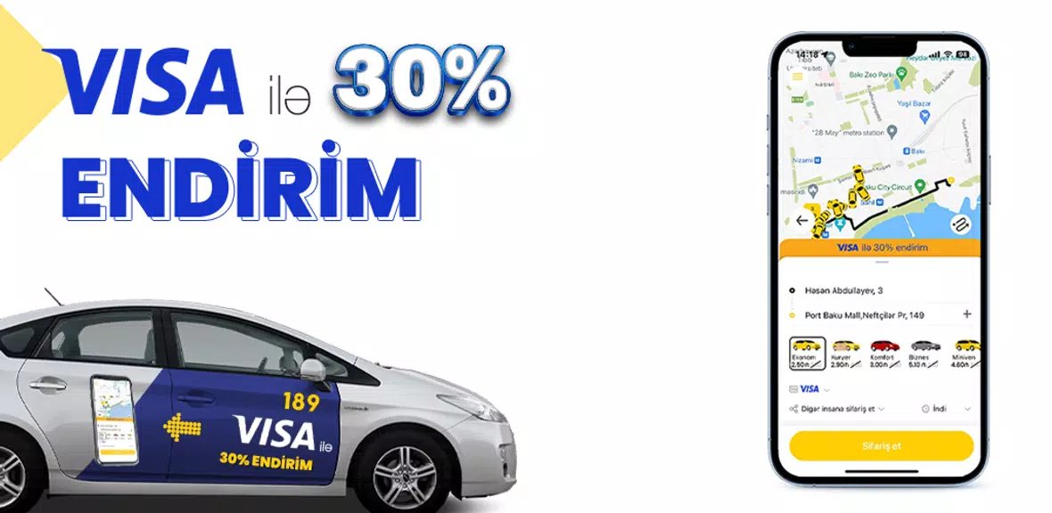 189 TAXI - Safe rides Ekran Görüntüsü 0