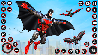 Bat Hero Dark Crime City Game Zrzut ekranu 0