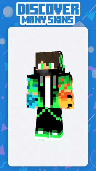 Neon Squad Skin Minecraft Tangkapan skrin 1