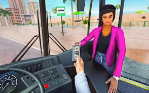 Bus Driving Sim- 3D Bus Games Screenshot 0