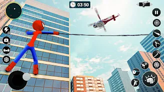 Flying Spider Rope Hero Games 스크린샷 3