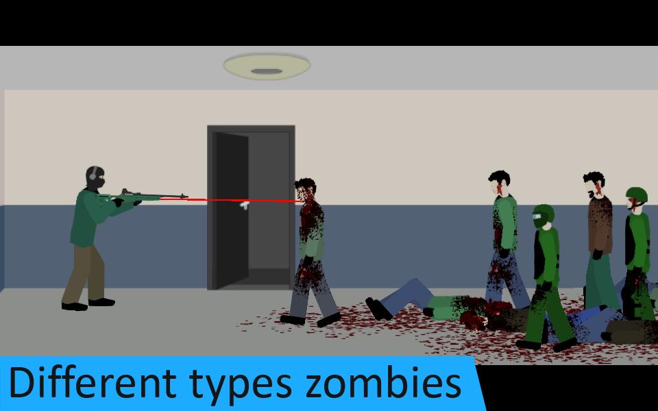 Flat Zombies: Defense & Cleanup ภาพหน้าจอ 1