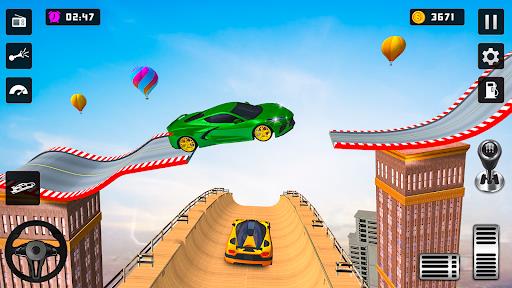 Mega Ramp Car Stunts-Car Game Tangkapan skrin 0