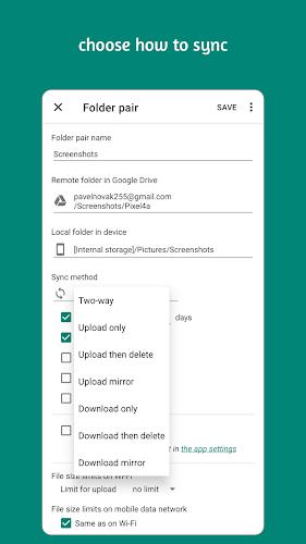 Autosync - File Sync & Backup Captura de tela 3