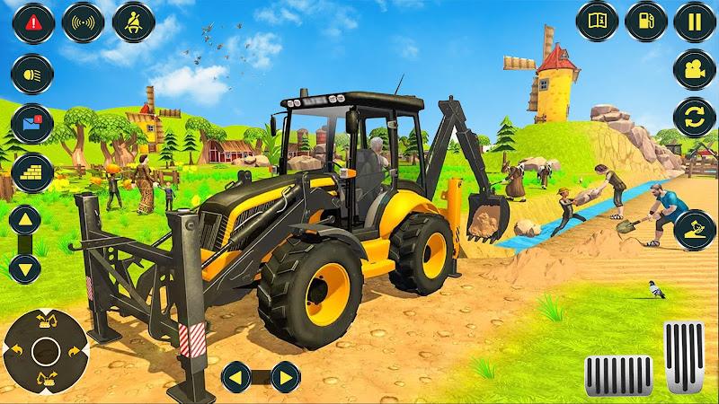 Village Excavator JCB Games Скриншот 3