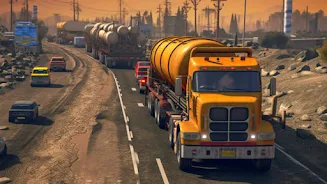 Oil Cargo Transport Truck Game Capture d'écran 2