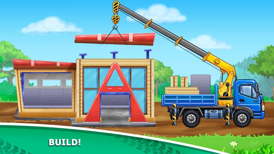 Kids truck games Build a house Screenshot 3