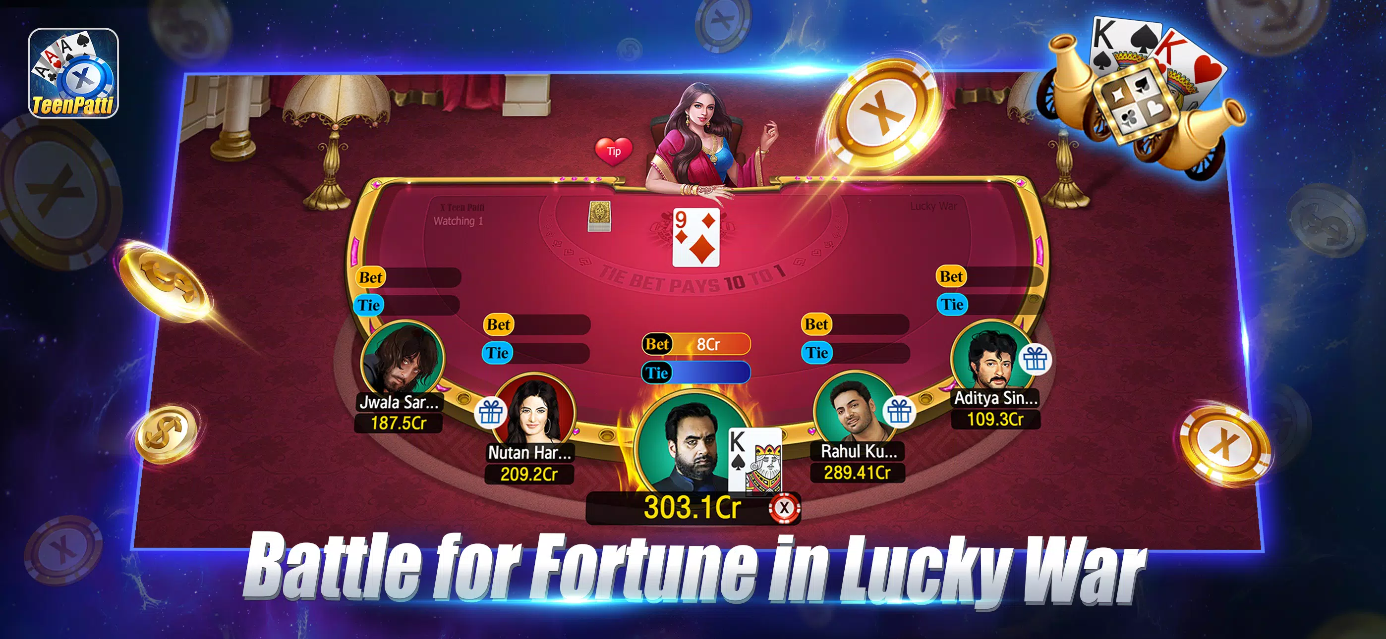 X Teen Patti 螢幕截圖 1