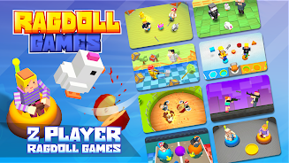 Ragdoll Arena 2 Player ဖန်သားပြင်ဓာတ်ပုံ 0