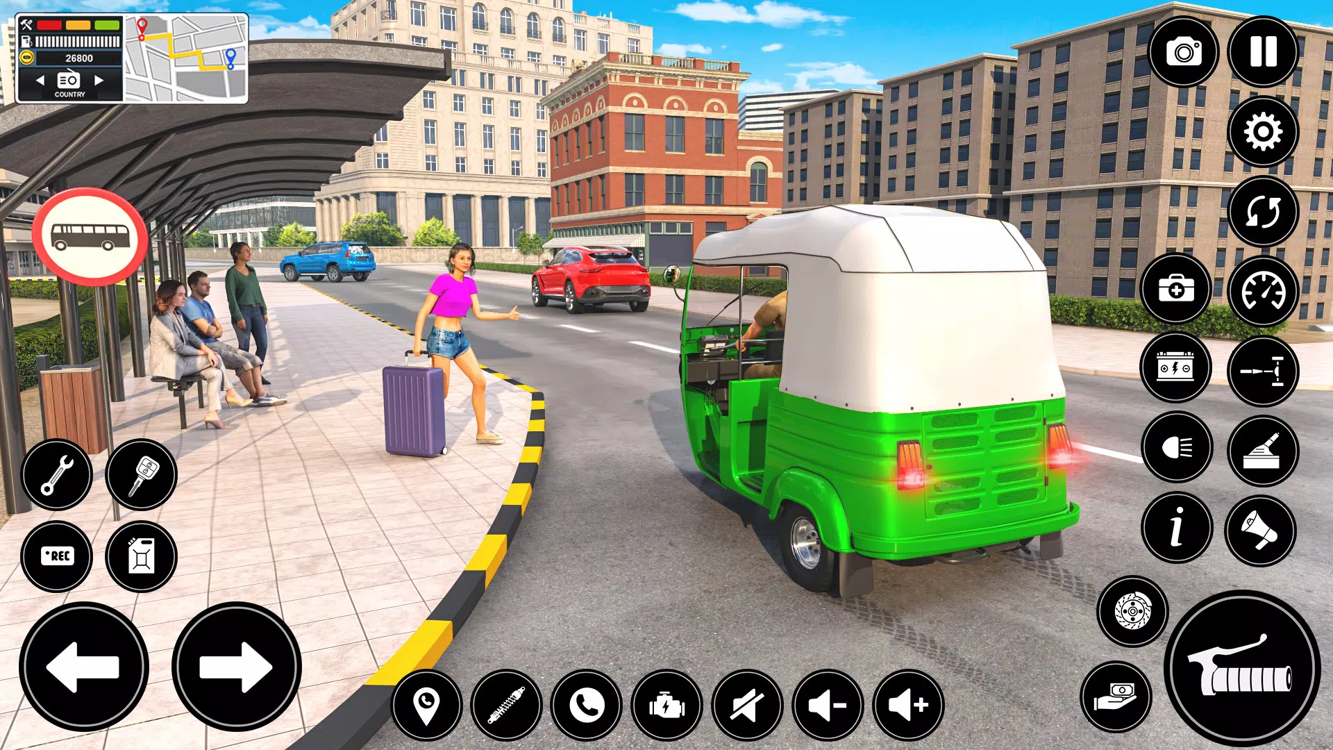 Auto Tuk Tuk Rickshaw Game Tangkapan skrin 0