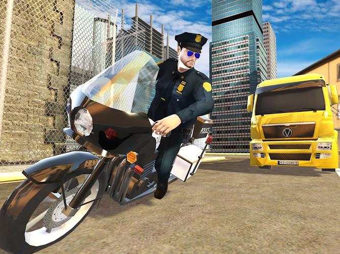 US Police Bike Chase Game Zrzut ekranu 2