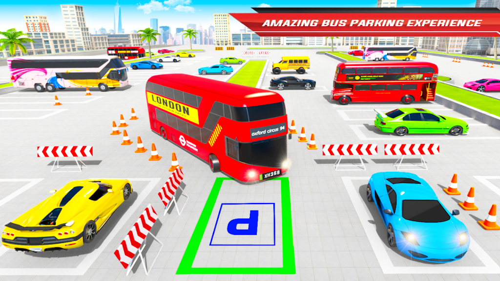 City Coach Bus Driving Sim 3D Tangkapan skrin 2