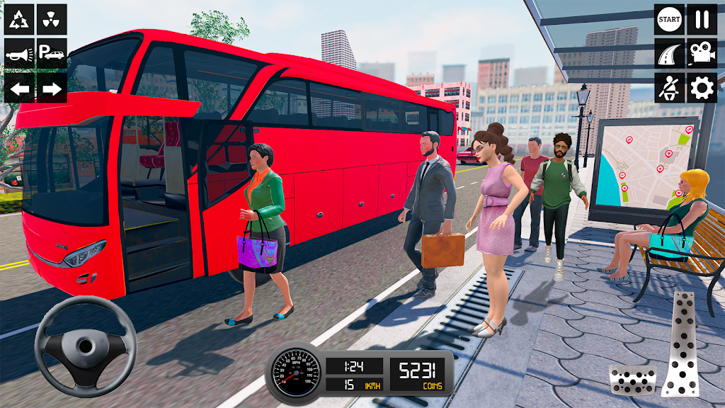 Driving Simulator 3d Bus Games Скриншот 2