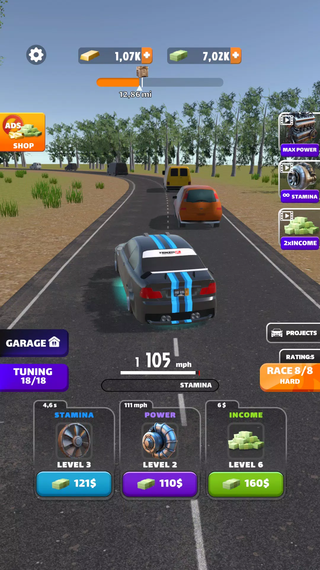 Racing Highway: Car Idle Ảnh chụp màn hình 2