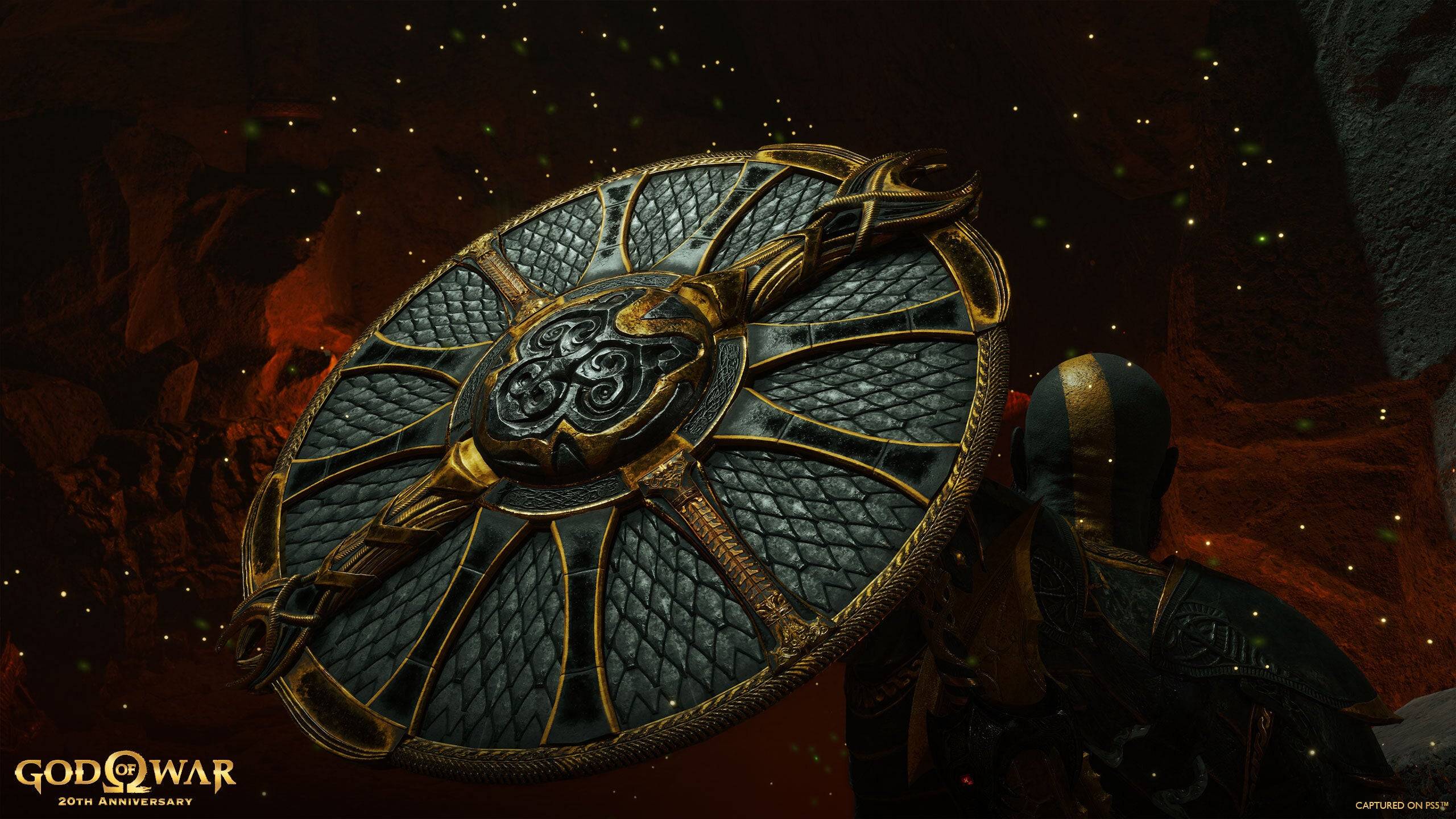 Kratos com a armadura de Dark Odyssey