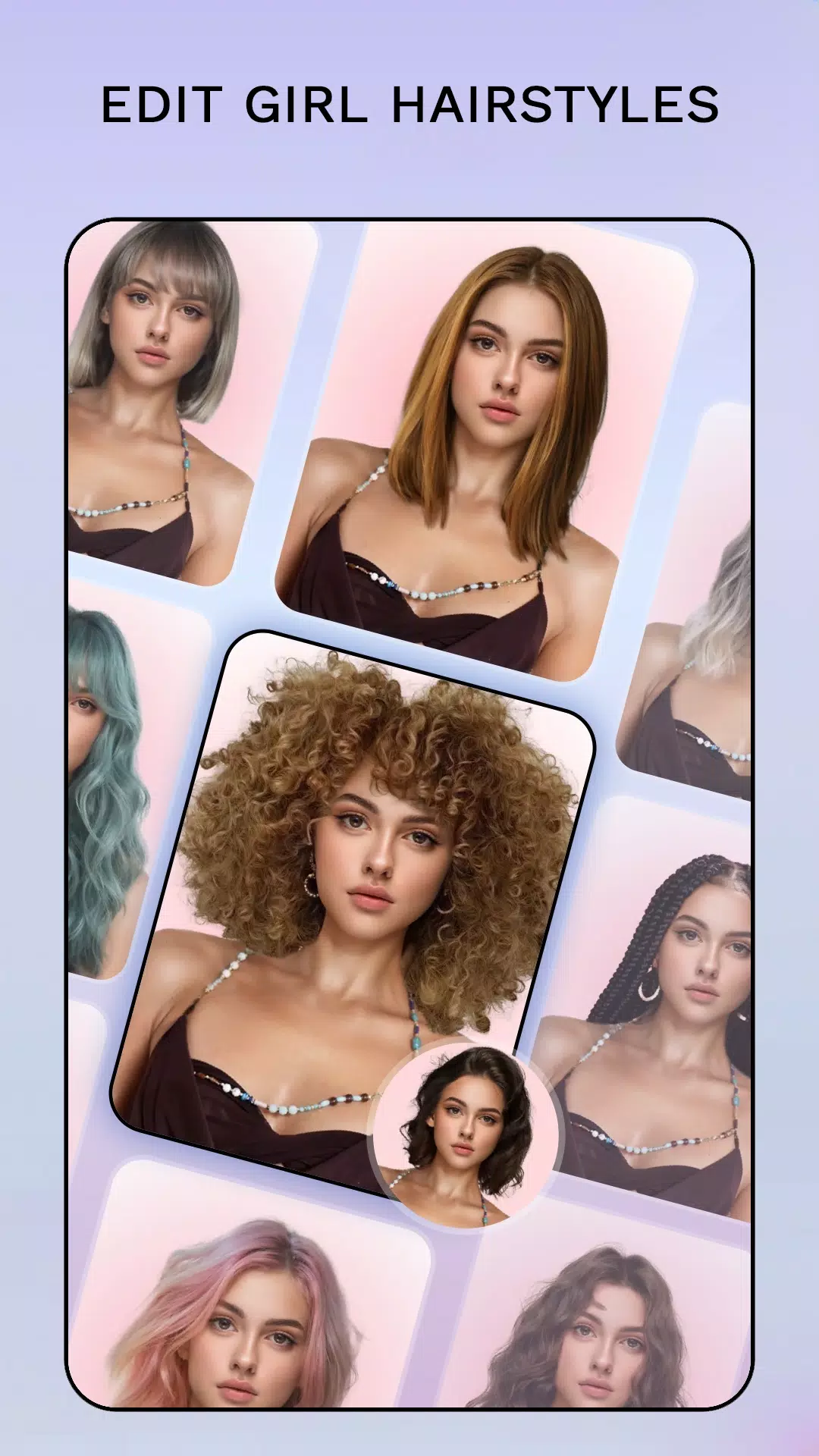 Hair Color Changer: Hairstyles ဖန်သားပြင်ဓာတ်ပုံ 3