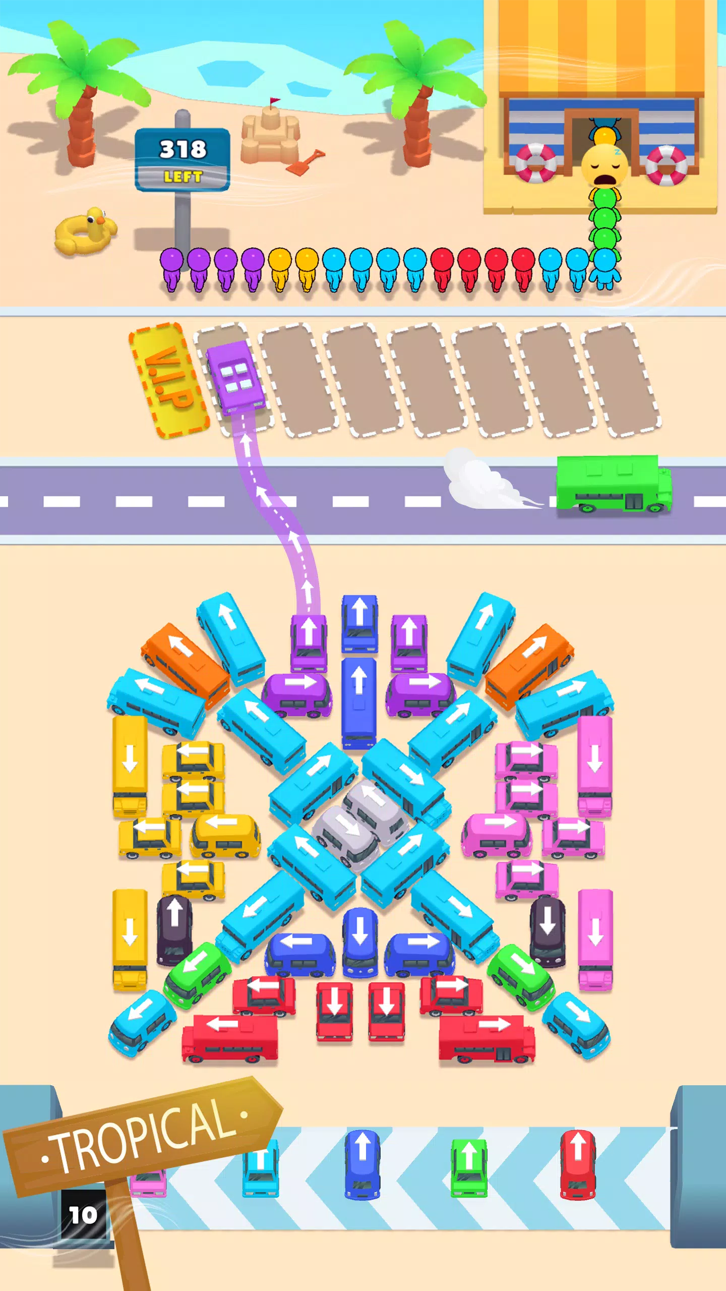 Bus Match Puzzle: Bus Shuffle 螢幕截圖 3