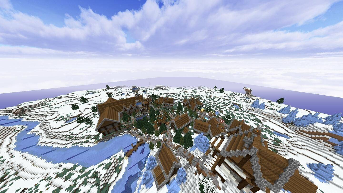 Snow village near pillager outpost