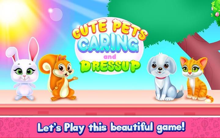 Cute Pets Caring and Dressup Schermafbeelding 0