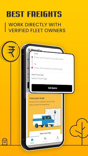 WheelsEye Truck Booking App Screenshot 2