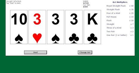 5 Card Draw Poker Solitaire Zrzut ekranu 3