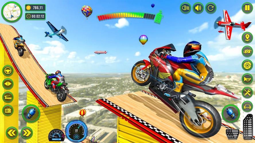 Mega Ramp Stunts Bike Games 3d 螢幕截圖 2