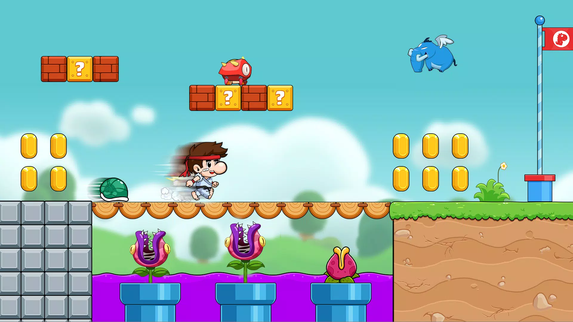 Bean's World Super: Run Games ဖန်သားပြင်ဓာတ်ပုံ 3