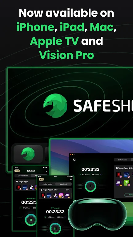 SafeShell VPN - Stream Freedom स्क्रीनशॉट 3