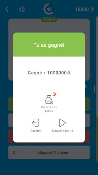 Millions Quiz - Français স্ক্রিনশট 1