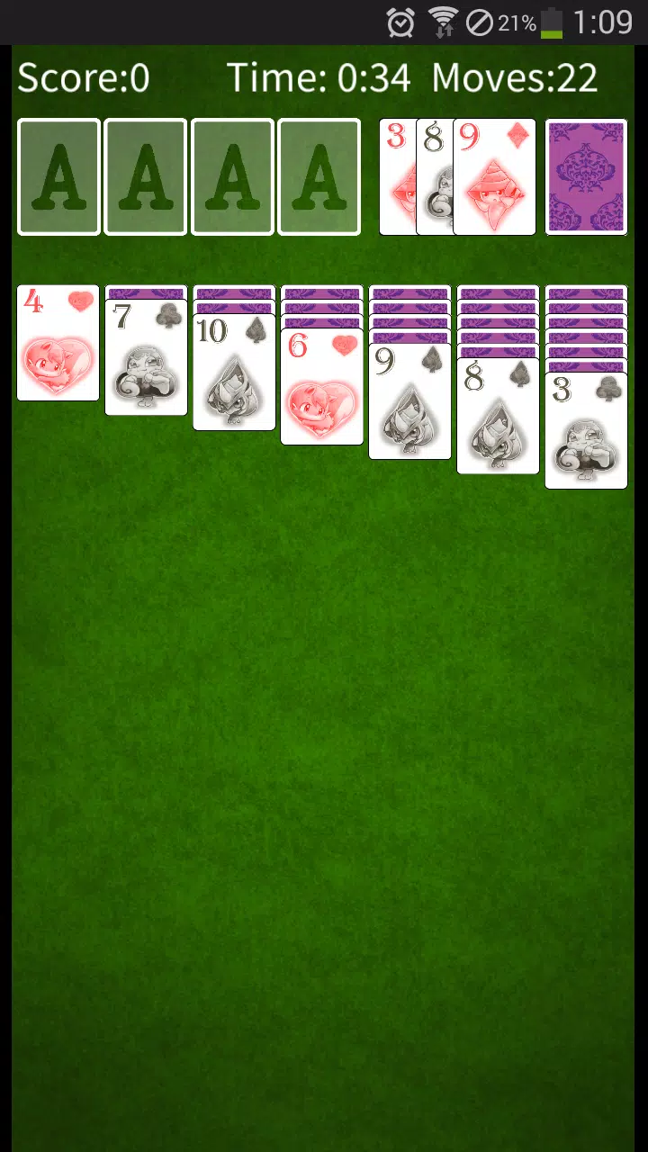 Solitaire Monsters Captura de pantalla 3