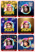 Happy New Year 2024 PhotoFrame Ảnh chụp màn hình 1