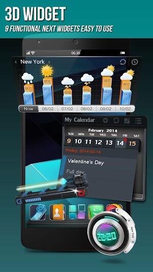 Next Launcher 3D Shell Tangkapan skrin 3