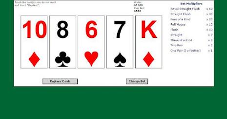 5 Card Draw Poker Solitaire Zrzut ekranu 1