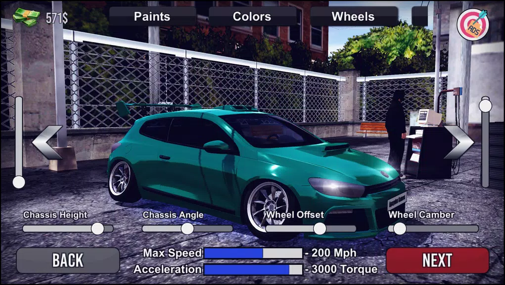 Megane Drift Simulator স্ক্রিনশট 1