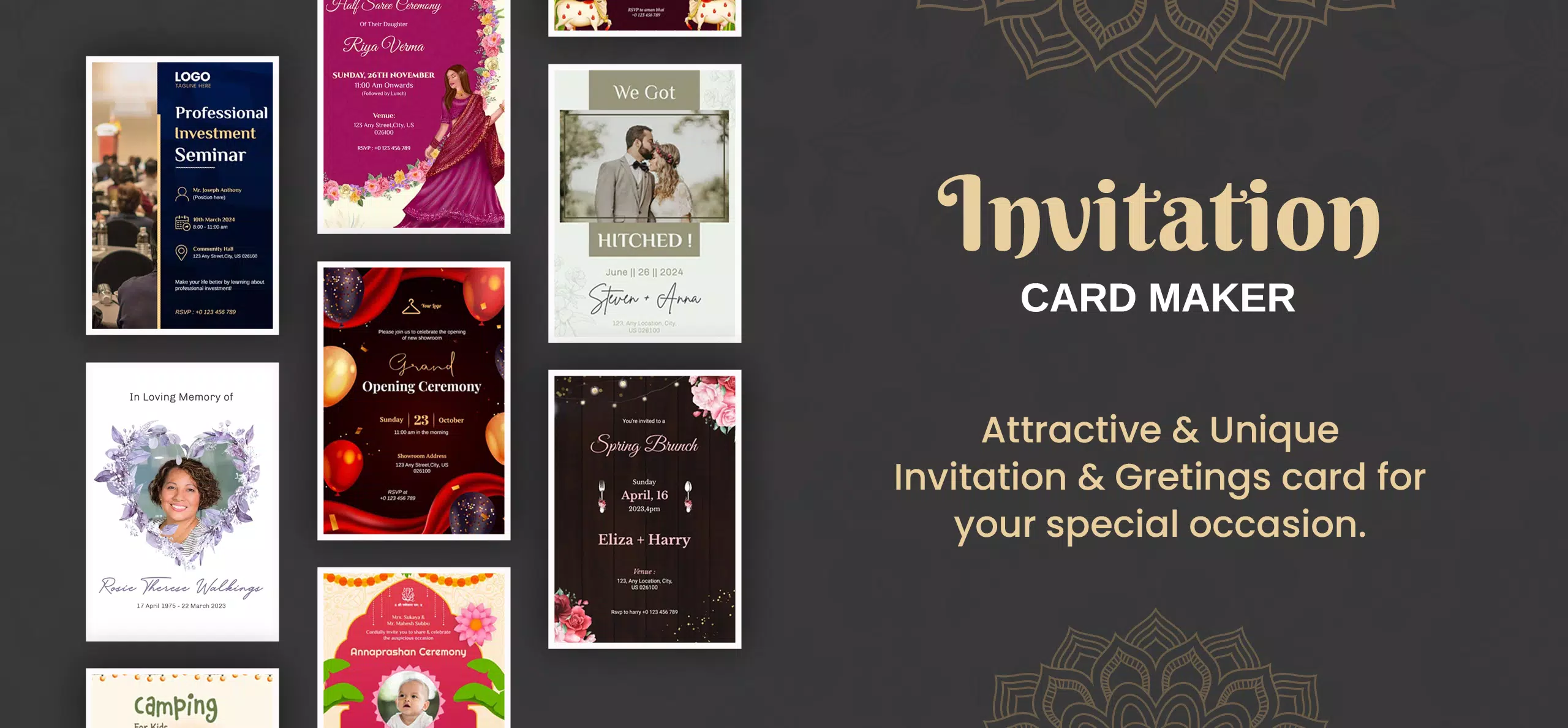 Invitation Card Maker & Design Screenshot 0