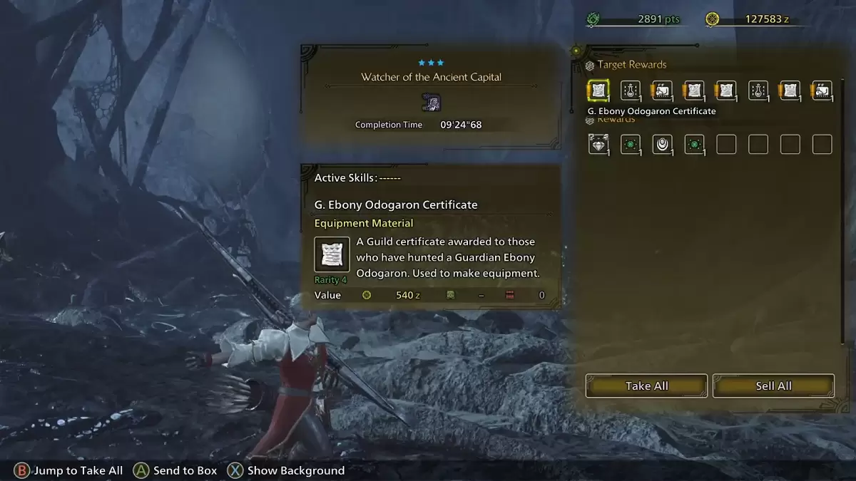 Resulta ng Guardian Hunt.