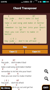 Schermata Guitar Chord Transposer Simple 2