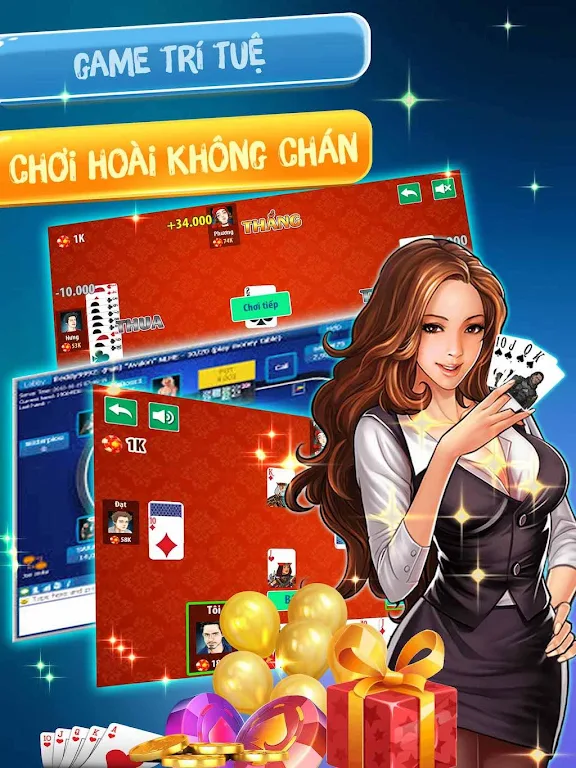 Đánh  tiến lên OFFLINE - tien len mien nam 螢幕截圖 0