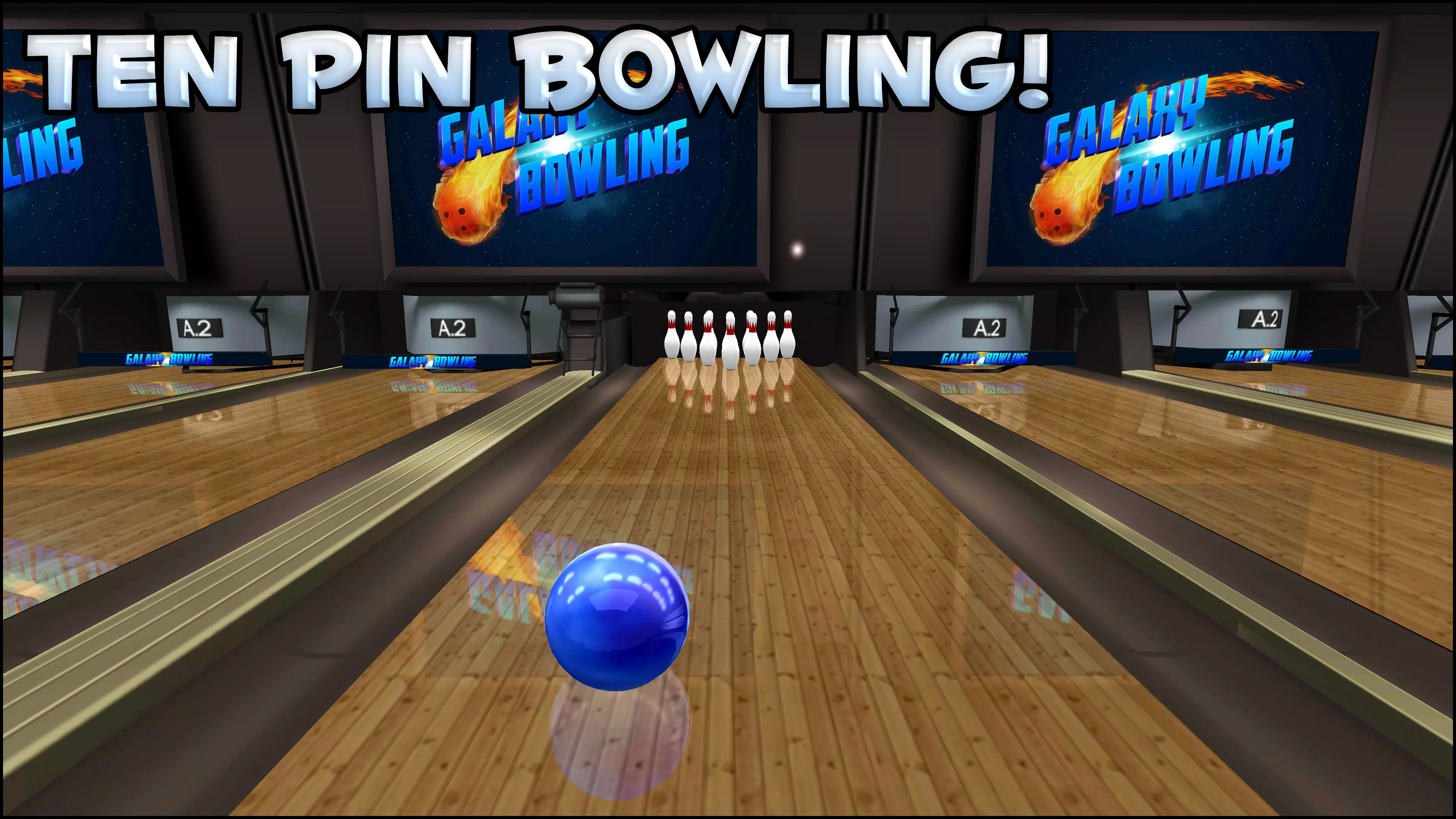 Galaxy Bowling 3D Capture d'écran 2