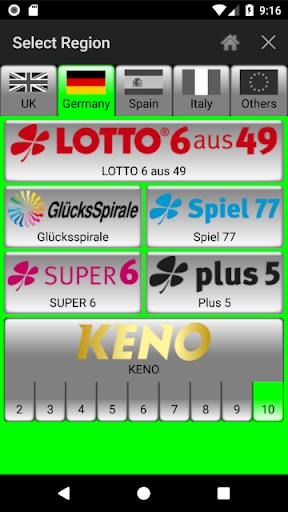 Lotto Number Generator for EUR 螢幕截圖 2