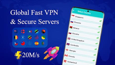 HookVPN Secure VPN Proxy Schermafbeelding 1