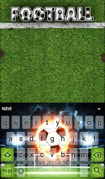 Football Keyboard & Wallpaper 螢幕截圖 1