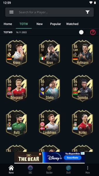 FUTBIN 24 Database & Draft 螢幕截圖 2