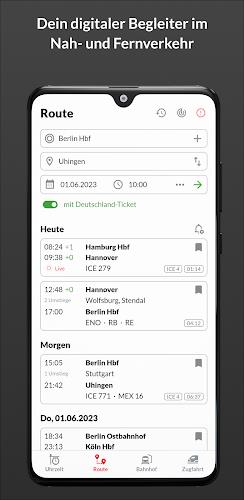 Bahn: Fahrplan & Live Tracking Capture d'écran 0